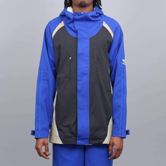 adidas Other - NEW NWT $170 ADIDAS ALLTIMERS JACKET BLUE / CARBON Mesh lining colorblock coat